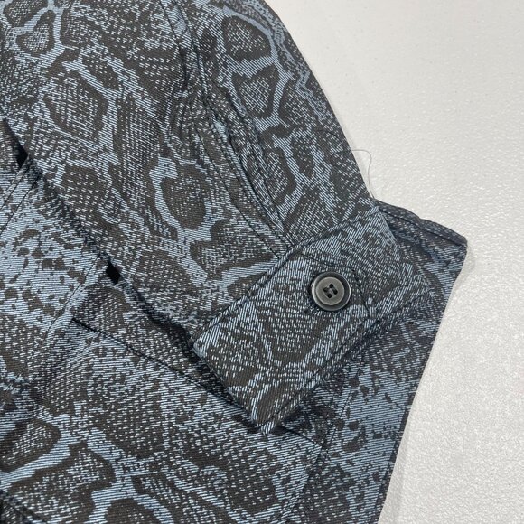 NEW SEVENTH HEAVEN BLUE SNAKE CROSS JACKET SZ MEDIUM - Picture 6 of 7